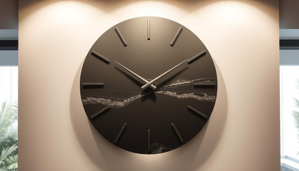 orologio parete in resina epossidica
