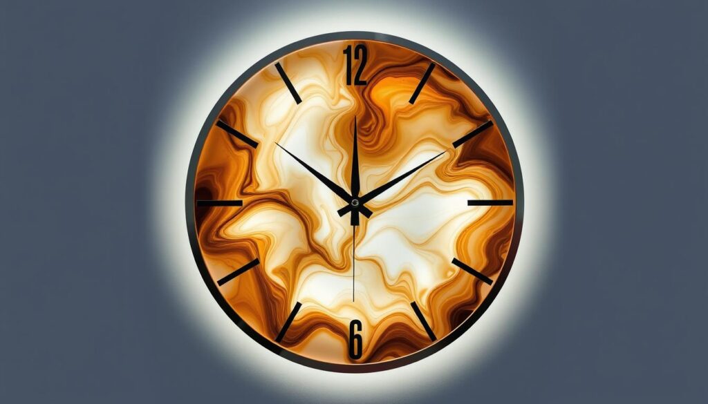 orologio parete in resina epossidica